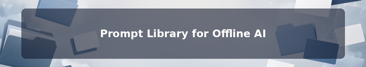 Prompt Library for Offline AI